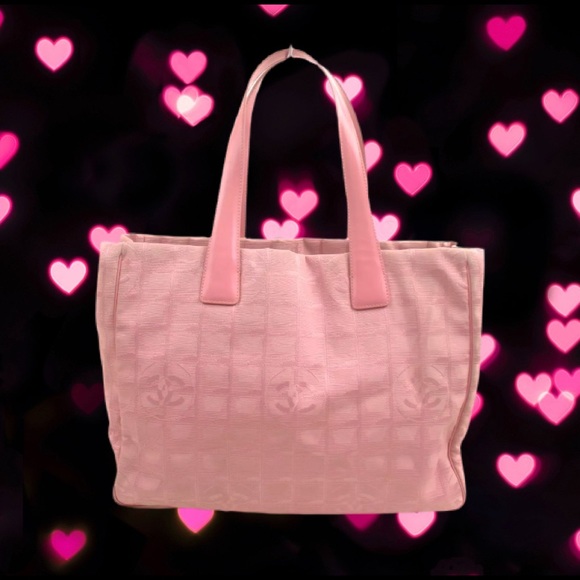 CHANEL Handbags - Chanel Travel Line Nylon Pink Tote